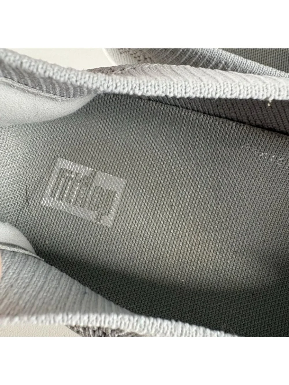 FitFlop Women Size 9 Gray Comfort Stretch Uberknit Slip On Ballerina Flats